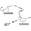 FEBEST Handbrake Cable 10100-CAPRH Rear Right Antara 0.665 kg