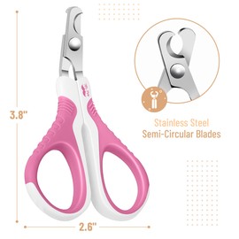 Mr. Pen Cat Nail Trimmer - Pink, Cat & Dog Nail Clippers, Kitten & Small Dog Claw Trimmer