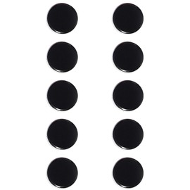 PYJLBX Fridge Magnets, 10 Pcs Refrigerator Magnets, Strong Magnets Small Magnets for Whiteboard, Heavy Duty Magnets, Mini Cute Magnets for Fridge Craft Magnets, Round Magnets, Locker Magnets (Black)