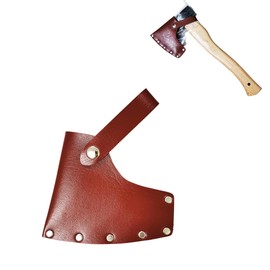 DIFLAX Axe Cover Protective Case, Axe Sheath Protective Cover, Axe Sheath Made of Leather, for Protection Sharp Axe Edges, Protective Carry Case for Most Axes, for Outdoor Camping Hiking Hunting