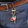 Brass Keychain, Smal Oval Slide Locking Snap Lock Clip Buckle