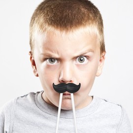 Genuine Fred STACHE STICKS Hinged Mustache Chopsticks