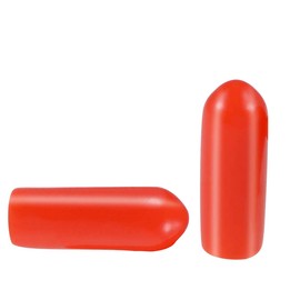 Screw Thread Protectors, PVC Rubber Round Tube Bolt Cap Plastic End Cap Cover Thread Protectors Red, Inner Dia 4mm? 50 Pcs