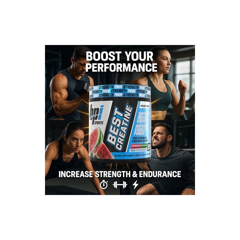 BPI Sports Best Creatine Powder, Watermelon Cooler, 10.58 Ounce