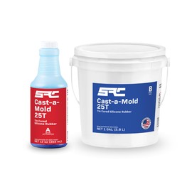 SPRESIN Cast-A-Mold 25T RTV 1 Gal, 2-Part, Liquid Silicone Mold Making Kit, Rubber Molding Compound, Perfect for Jewelry Making, Casting Epoxy Resin, Wax, Soap, Plaster, Cement, and Concrete