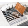 Surpahs 17.5 x 13.1 Inch Roll-Up Dish Drying Rack, Fits
