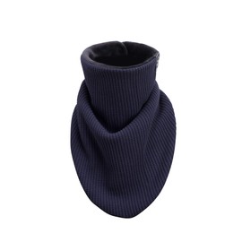 Manufaktur13 Windbreaker Bandana, Neck Gaiters in Various Variations, Multifunctional Scarf, Cotton Scarf, Triangular Scarf, Suitable for Motorcycle and Bicycle (M13), Knit: Navy