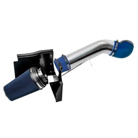 Cold Air Intake Airflow Induction System with Heat Shield Kit + Filter Combo BLUE Compatible For 99-06 Chevy/GMC V8 4.8L/5.3L/6.0L