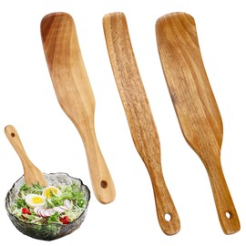 3-teiliges Küchenutensilien-Holzspatel-Set, 22,9 cm und 27,9 cm, Sauerteig-Spatel, Rührstab, Brot, Sauerteig-Starter, Spatel, Schaber, Werkzeuge für Gläser, Kochen, Rühren, Mischen, Schaben, Wenden (3