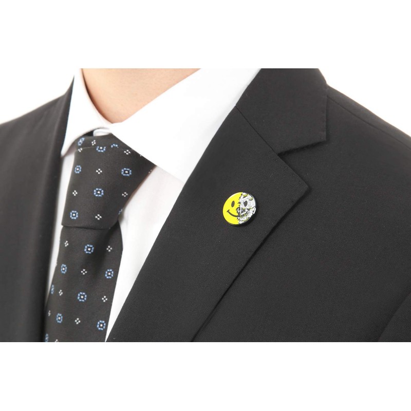 Don Flyee Skull Smile Mark Pin Badge Pin Butterfly Clutch