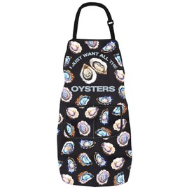 Seafood Lover Gift Oyster Lovers Kitchen Apron Oyster Chef Gift Foodie Gifts Fisherman Apron For Cooking Waterproof (I JUST WANT A 2)