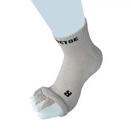 TOETOE - Men, Women Health Soft Cotton Ankle Seamless Plain Toe Separator Toe Socks, Hygienic, Breathable