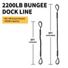 6FT Bungee Dock Line for Boats – Extra-Long Elastic Mooring