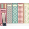 Designed labels for spine pocket files - theme “Pattern 005”