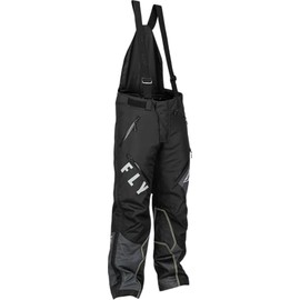 Fly Racing SNX Pro Snow Bike Bib (Black/Grey, Medium)