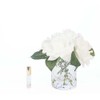 Cote Noire-Herringbone Flower Blush and White Roses