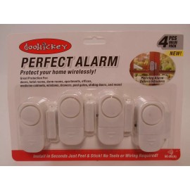 Doohickey Perfect Security Alarm for Home Doors & Windows 4 pcs -90 dB- Item Brand NEW