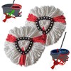 Bibikulala 2 Pack Spin Mop Head Refill for Vileda Mop