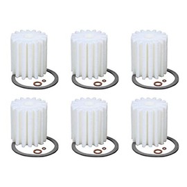 6 Pack 1A Micron Fuel Oil Rated Filter 1A-30 1A-25A w/Gaskets For Boilers Furnaces Water Heaters