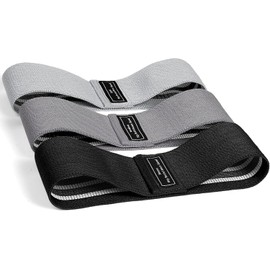 Bandas Elasticas Musculacion Fitness, Set de 3 Bandas Resistencia Cintas Elasticas Fitness Antideslizantes de Tela 3 Niveles de Resistencia para Crossfit Yoga Pilates Glúteos Piernas Brazo