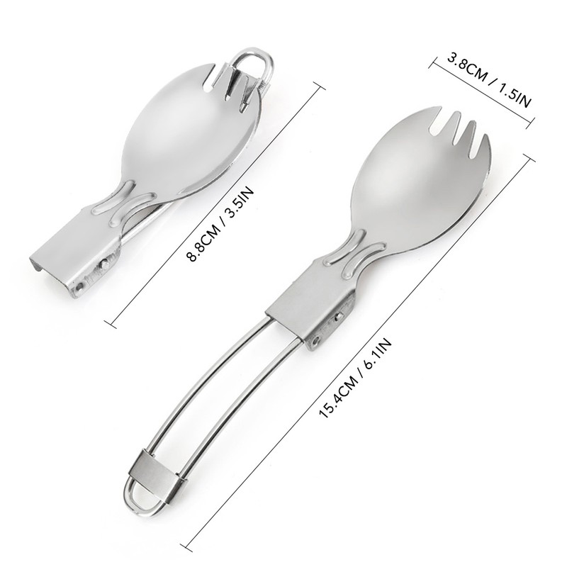 Camping Cookware Set with Camping Stove Folding Spork Cooking Pots