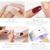JMEOWIO Glitter Nail Foil UV Hardening Gel Nail Strip Sticker