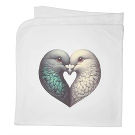 Azeeda 'Lovey Dovey' Cotton Baby Blanket/Shawl (BY00039530)