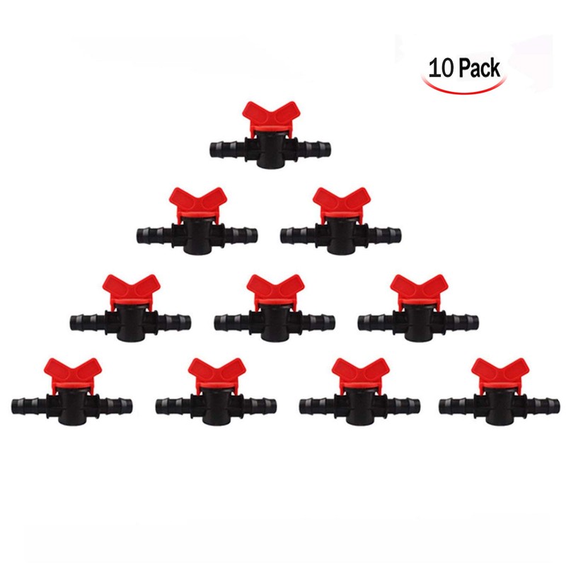 LHKJ Pack of 10 Plastic Micro Drip Irrigation Garden Irrigation