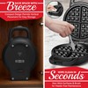 SugarWhisk 6-Inch Belgian Waffle Maker, 180° Flip Waffle Iron with