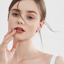 Animal Earrings Women's 925 Sterling Silver Fox / Rabbit / Koala / Pig Hoop Earrings Huggie Small Hoop Earrings Animal Jewellery Mother's Day Gift for Women Girls Children, Sterling Silver, Cubic