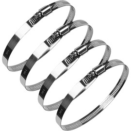 Hose Clamps with Adjustable Handle, Hose Clips, 59-82mm Adjustable Hose Pipe Clamps Pipe Clips for Flexible Gas Petrol Fuel Line Hose Pipe Tube (141-165)