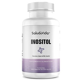 Myo Inositol Puro 500 mg  1 al Día  200 Cápsulas  SV  Sin Gluten y Sin OMG.                                                                           
