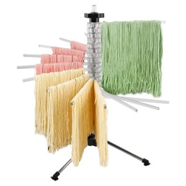 KAYCROWN Collapsible Pasta Drying Rack, 16 BPA-Free Acrylic Rods, Compact for Easy Storage, No Set Up, Hanging up to 5 lbs of Pasta, for Kitchen Quick Drying Homemade Noodle, Easy to Clean