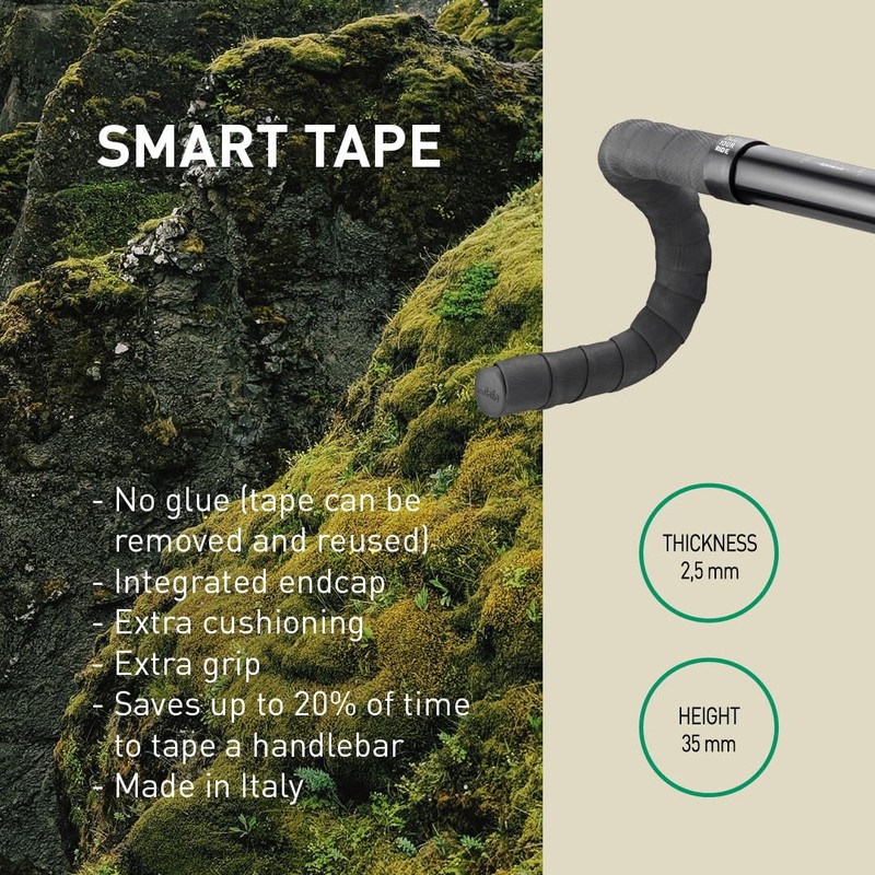 Seritaria SMART TAPE Black Bar Tape Thickness: 2.5mm Length: 25