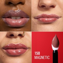 Rimmel Thrill Seeker Lip Latex, 150 Magnetic, Ultra Smooth Surface, Loads All Days, Transfer-Proof, Infused with Aloe Vera, Hyaluronic Acid and Vitamin E, Diamond Like Shape Applicator, Vegan