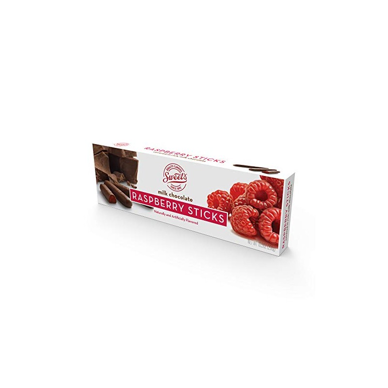 Sweet Candy Company Milk Chocolate Raspberry Sticks - Gourmet Chocolate