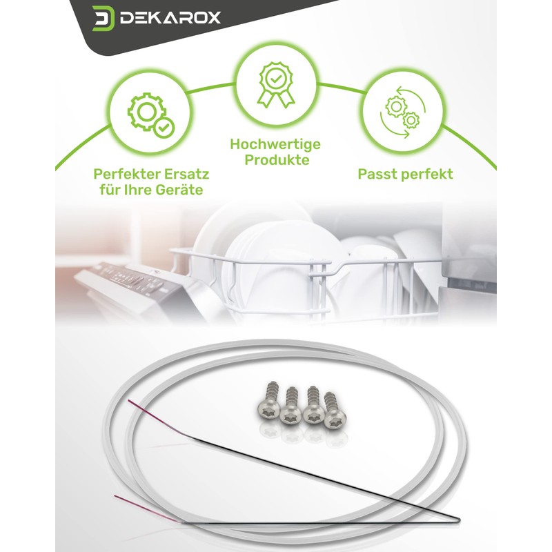 DEKAROX 2 x Pump Pot Seal Repair Kit 182 mm