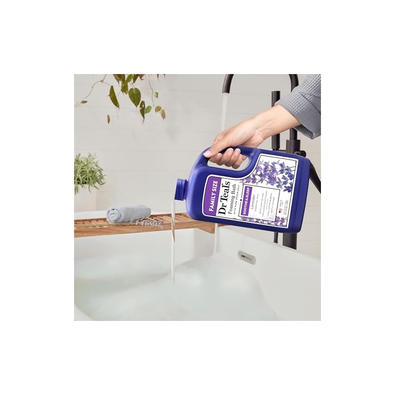 Dr Teal's Foaming Bath with Pure Epsom Salt, Soothe &