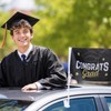 2PCS Graduation Car Flag Decorations - Class of 2026 Congrats