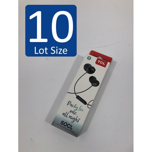 TCL NEW IN BOX LOT OF 10 TCL SOCL Noise-Isolatin