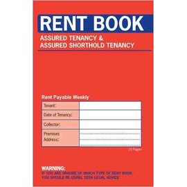 Rent Book 16 Page Assured Tenancy & Assured Shorthold Tenanacy Book (C237)