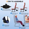 SnYuGr Airplane Footrest,Portable Airplane Foot Rest for Air Travel,Travel Essentials