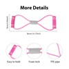 atnayo 3 Pcs Figure 8 Resistance Band,Resistance Bands with Handle(pink+blue+purple)