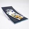 WIRKSAMWERBEN Payment Plate Cash Tray with Scratch-Resistant Glass Cover, Black,