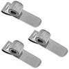 Zorveiio 3 Pcs Metal Pen Holder, Transverse Style, Silver