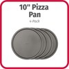 GoodCook Set of 4 Nonstick Steel 10" Personal Pizza Pans