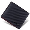 VISOUL Men's Bi-fold Wallet, Genuine Leather, Card Coin Purse, Photo