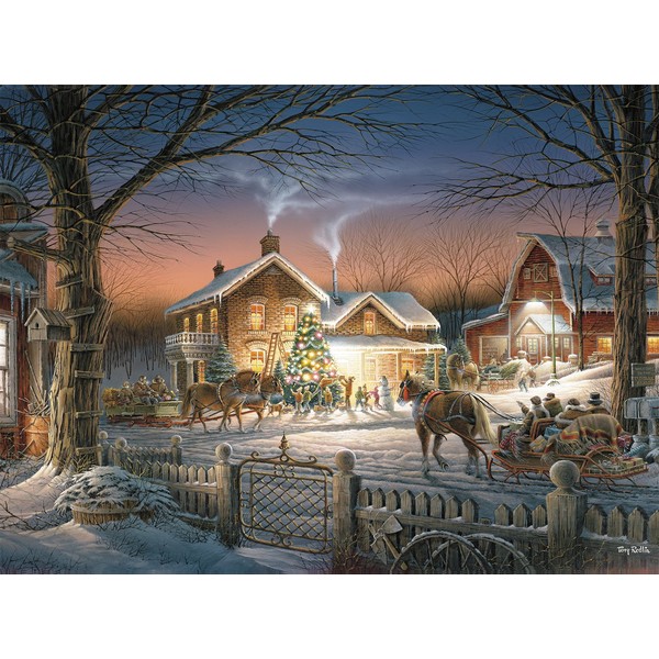 Buffalo Games - Terry Redlin - Trimming the Tree - 1000 Piece Jigsaw Puzzle