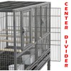 Single Stackable Center Divided Breeder Breeding Bird Flight Double Rolling
