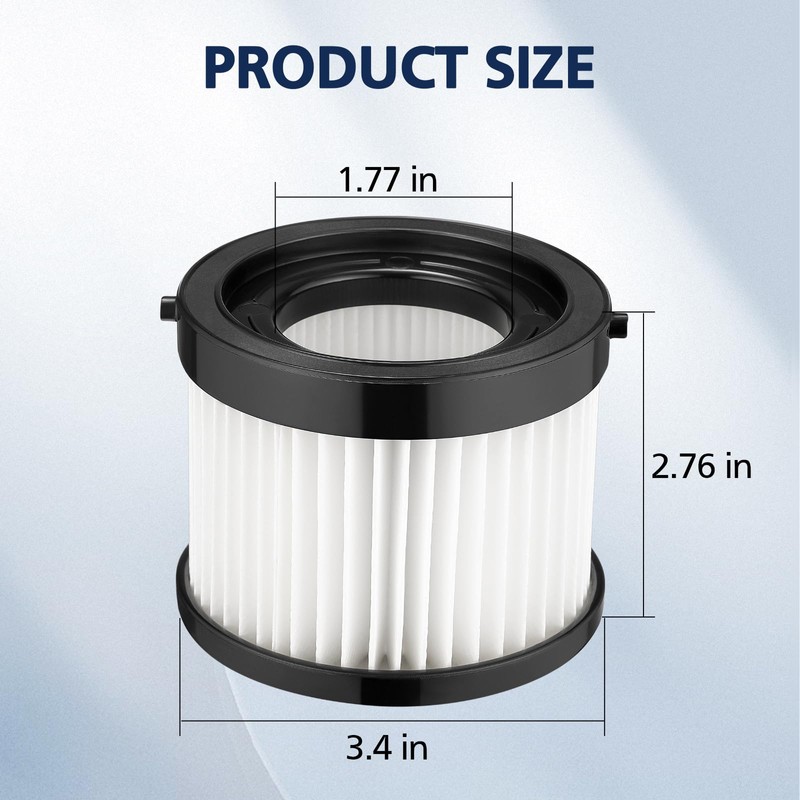 Cabiclean HEPA Dry Filter Replacement Compatible with Milwaukee 49-90-0160, 49-90-1951,